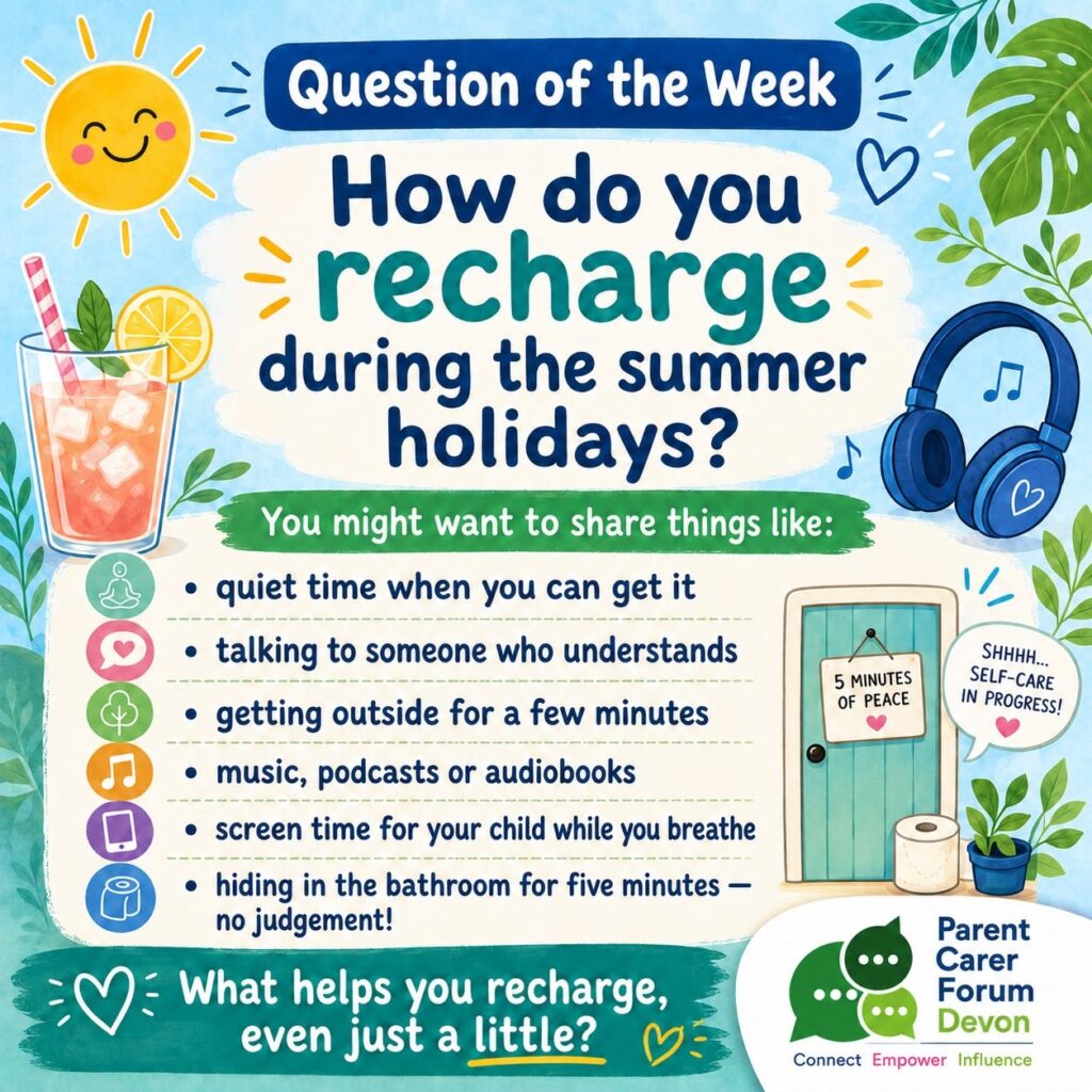 How do you recharge during the summer holiday?