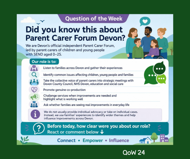 Did you know this about Parent Carer Forum Devon?