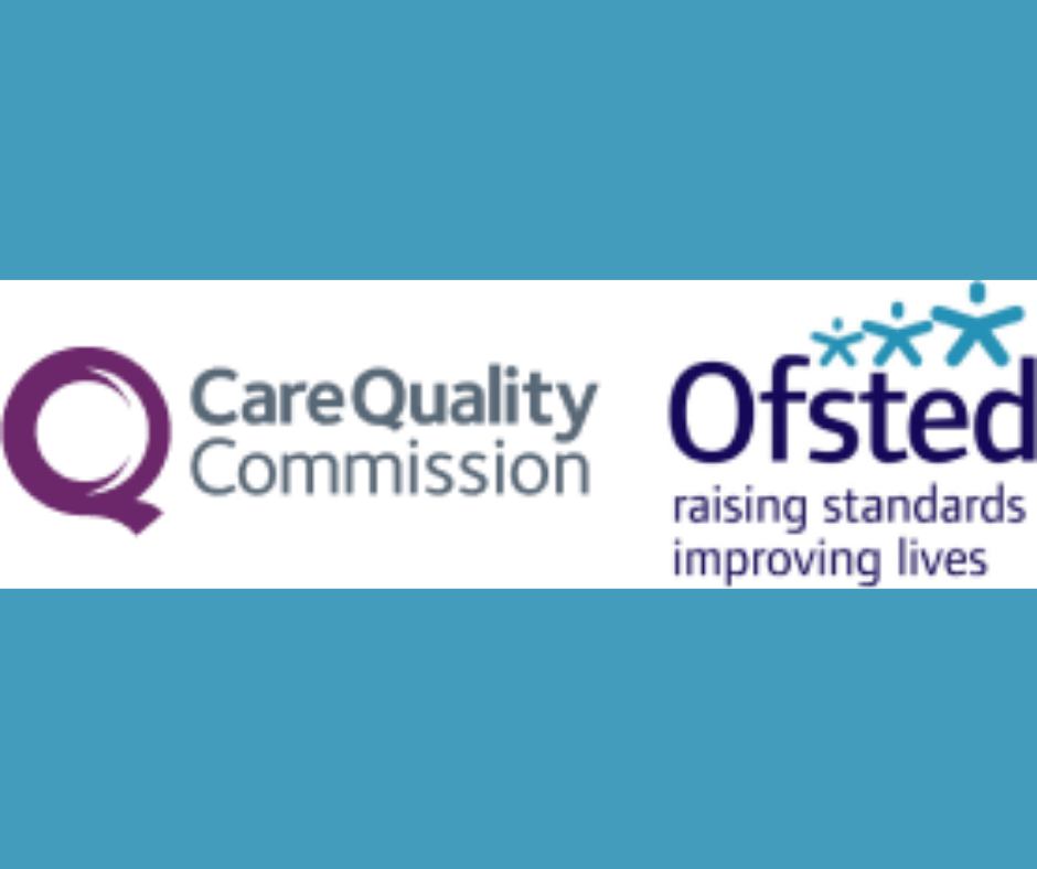 ofsted and Care Quality Commission logo's